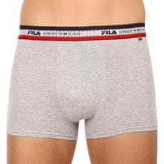 FILA 3PACK pánske boxerky sivé (FU5059/3-400) - veľkosť M