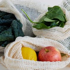 Northix 3x vrecúška na ovocie a zeleninu - bavlna 