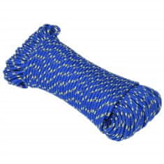 Vidaxl Lodné lano modré 4 mm 25 m polypropylén