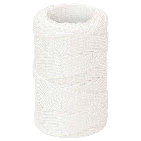 Vidaxl Lodné lano biele 2 mm 25 m polypropylén