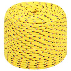 Vidaxl Lodné lano žlté 6 mm 100 m polypropylén