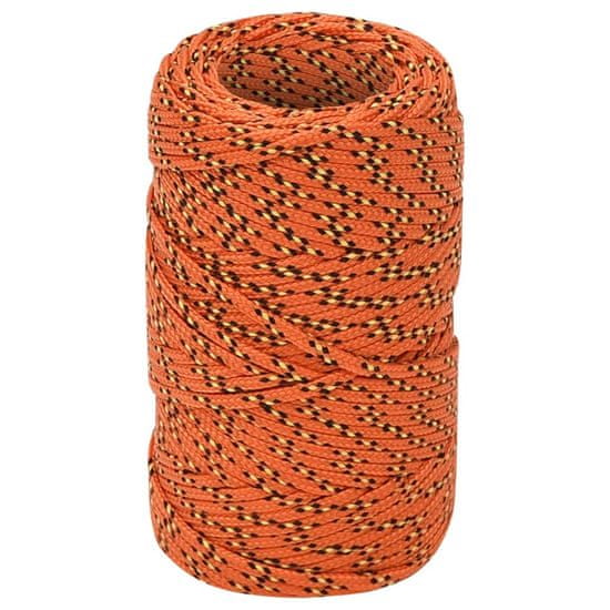 Vidaxl Lodné lano oranžové 2 mm 50 m polypropylén