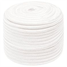 Vidaxl Lodné lano biele 12 mm 25 m polypropylén