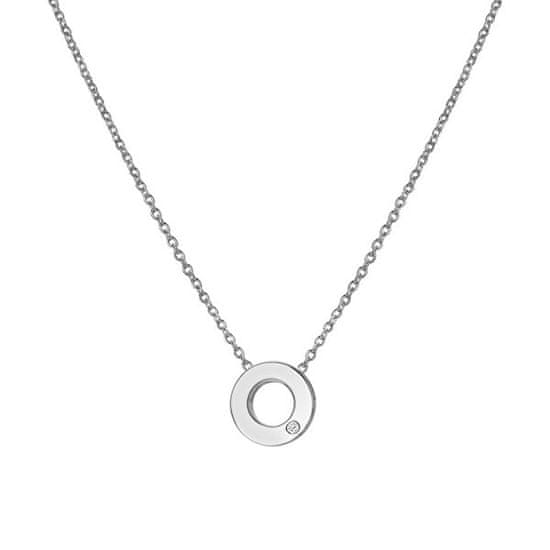 Hot Diamonds Minimalistický strieborný náhrdelník s diamantom Diamond Amulets DP892