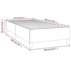 Vidaxl Rám na boxspring posteľ čierny 90x190 cm látka