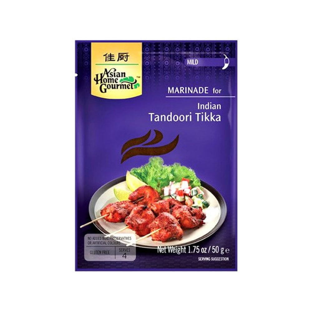 Asian Home Gourmet Marynata do indickej Tandoori Tikka "Marináda na indickú Tandoori Tikka" 50g Asian Home Gourmet