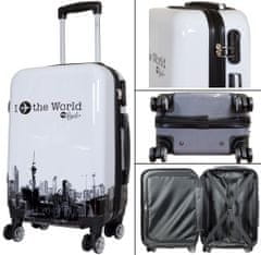 MONOPOL Sada kufrov Fly The World White 3-set