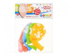 GoDan Latexové balóny číslo 3 PREMIUM mix farieb - na hélium - 5 ks