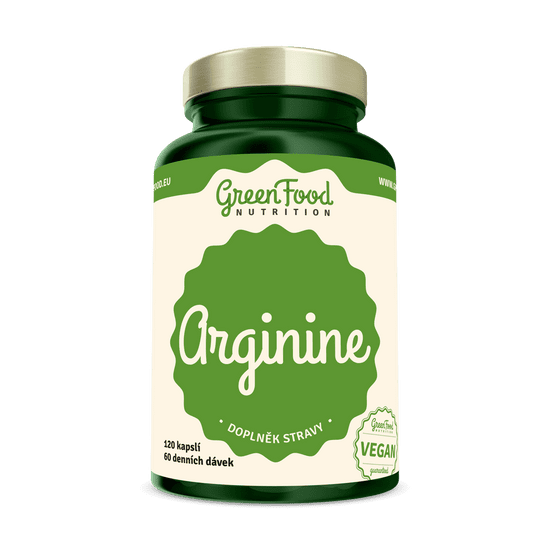 GreenFood Nutrition Arginin 120 kapsúl