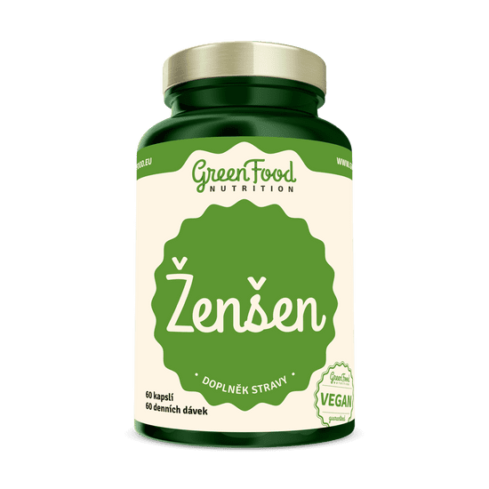 GreenFood Nutrition Ženšen 60 kapsúl - EXPIRÁCIA 9/23