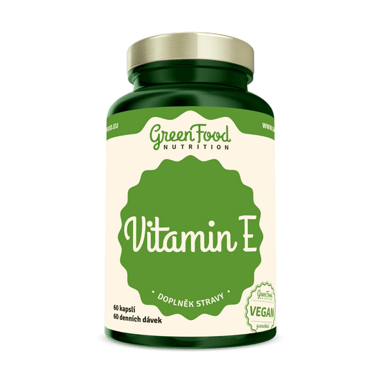 GreenFood Nutrition Vitamín E 60 kapsúl