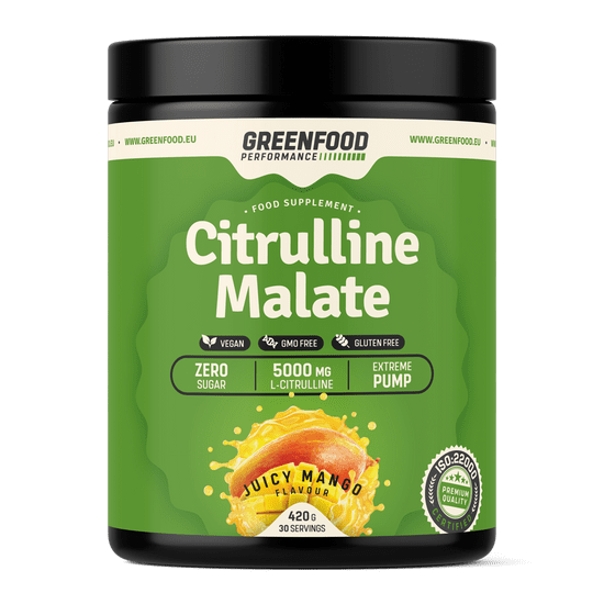 GreenFood Nutrition Performance Citrulline Malate 420g - Mango