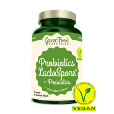 GreenFood Nutrition Probiotiká LactoSpore + Prebiotics 60 kapsúl