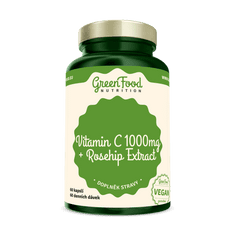 GreenFood Nutrition Vitamín C 1000 + Extrakt zo šípok 60 kapsúl