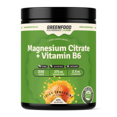 GreenFood Nutrition Performance Magnesium Citrate + Vitamín B6 420g - Mandarínka