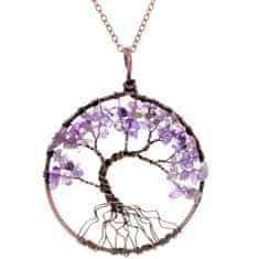 IZMAEL Náhrdelník Purple Tree-Fialová KP5254