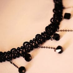 IZMAEL Náhrdelník Black Beads-Čierna KP2224