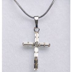 IZMAEL Náhrdelník Cross SWAROVSKI-Strieborná KP5861