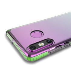 IZMAEL Puzdro Spring clear TPU pre Huawei P30 Lite - Slabo Zelená KP8697