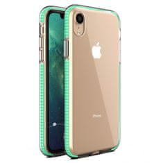 IZMAEL Puzdro Spring clear TPU pre Apple iPhone XR - Slabo Zelená KP8652