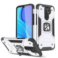 WOZINSKY Puzdro Wozinsky Ring armor pre Xiaomi Redmi 9 - Strieborná KP8928