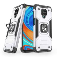 WOZINSKY Puzdro Wozinsky Ring armor pre Xiaomi Redmi Note 9 Pro/Redmi Note 9S - Strieborná KP9120