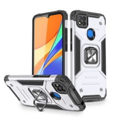 WOZINSKY Puzdro Wozinsky Ring armor pre Xiaomi Redmi 9C - Strieborná KP9204