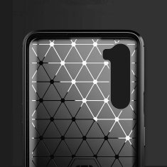 IZMAEL Carbon Shield TPU puzdro pre OnePlus Nord - Čierna KP9404