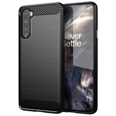 IZMAEL Carbon Shield TPU puzdro pre OnePlus Nord - Čierna KP9404