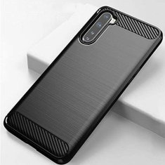 IZMAEL Carbon Shield TPU puzdro pre OnePlus Nord - Čierna KP9404