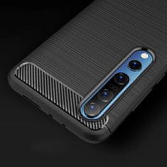 IZMAEL Carbon Shield TPU puzdro pre Xiaomi MI 10/MI 10 Pro - Čierna KP9425