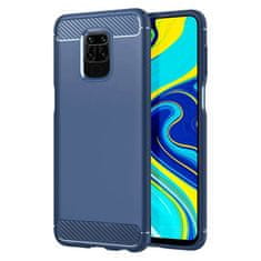 IZMAEL Carbon Shield TPU puzdro pre Xiaomi Redmi Note 9/Redmi 10X 4G - Modrá KP9444