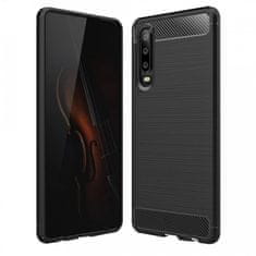 IZMAEL Carbon Shield TPU puzdro pre Huawei P30 - Čierna KP9455