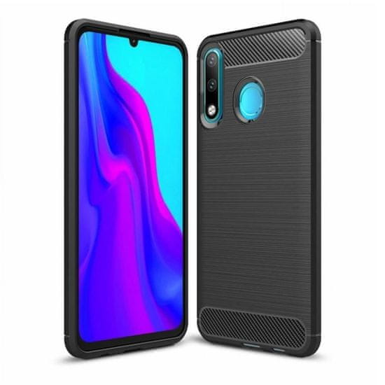 IZMAEL Carbon Shield TPU puzdro pre Huawei P30 Lite - Modrá KP9466