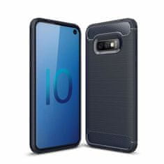 IZMAEL Carbon Shield TPU puzdro pre Samsung Galaxy S10e - Modrá KP9476