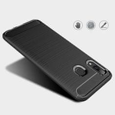 IZMAEL Carbon Shield TPU puzdro pre Samsung Galaxy A40 - Čierna KP9477