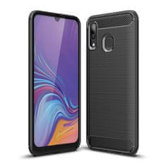 IZMAEL Carbon Shield TPU puzdro pre Samsung Galaxy A40 - Čierna KP9477