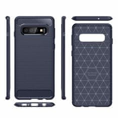 IZMAEL Carbon Shield TPU puzdro pre Samsung Galaxy S10 Plus - Čierna KP29531