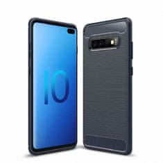 IZMAEL Carbon Shield TPU puzdro pre Samsung Galaxy S10 - Čierna KP9501