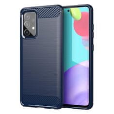 IZMAEL Carbon Shield TPU puzdro pre Samsung Galaxy A52s 5G/Galaxy A52 5G/Galaxy A52 4G - Modrá KP9524