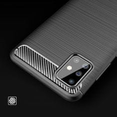 IZMAEL Carbon Shield TPU puzdro pre Samsung Galaxy A51 - Čierna KP9480