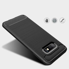 IZMAEL Carbon Shield TPU puzdro pre Samsung Galaxy S10e - Modrá KP9476