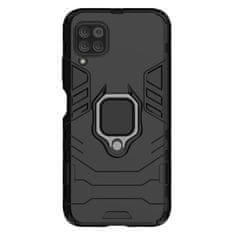 IZMAEL Odolné Puzdro Ring Armor Case pre Huawei P40 Lite - Čierna KP9721