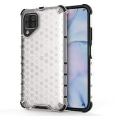 IZMAEL Honeycomb pancierové puzdro so silikónovým rámom pre Huawei P40 Lite/Nova 7i/Nova 6 SE - Transparentná KP10273