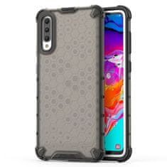 IZMAEL Honeycomb pancierové puzdro so silikónovým rámom pre Samsung Galaxy A50/Galaxy A50s/Galaxy A30s - Čierna KP10306