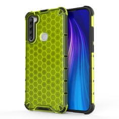 IZMAEL Honeycomb pancierové puzdro so silikónovým rámom pre Xiaomi Redmi Note 8T - Zelená KP10308