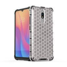 IZMAEL Honeycomb pancierové puzdro so silikónovým rámom pre Xiaomi Redmi 8/Redmi 8A - Transparentná KP10320