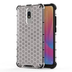 IZMAEL Honeycomb pancierové puzdro so silikónovým rámom pre Xiaomi Redmi 8/Redmi 8A - Transparentná KP10320