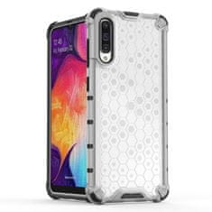 IZMAEL Honeycomb pancierové puzdro so silikónovým rámom pre Samsung Galaxy A50/Galaxy A50s/Galaxy A30s - Čierna KP10306