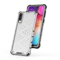 IZMAEL Honeycomb pancierové puzdro so silikónovým rámom pre Samsung Galaxy A50/Galaxy A50s/Galaxy A30s - Čierna KP10306